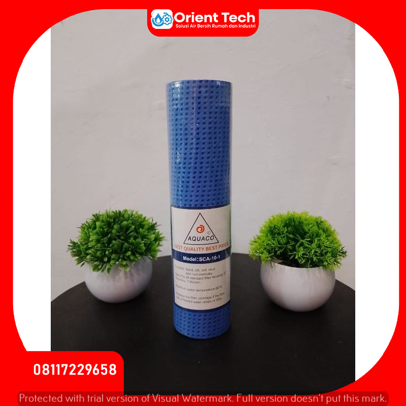 Aquaco Anti Bakteri 10 Inch -01 Micron- Blue
