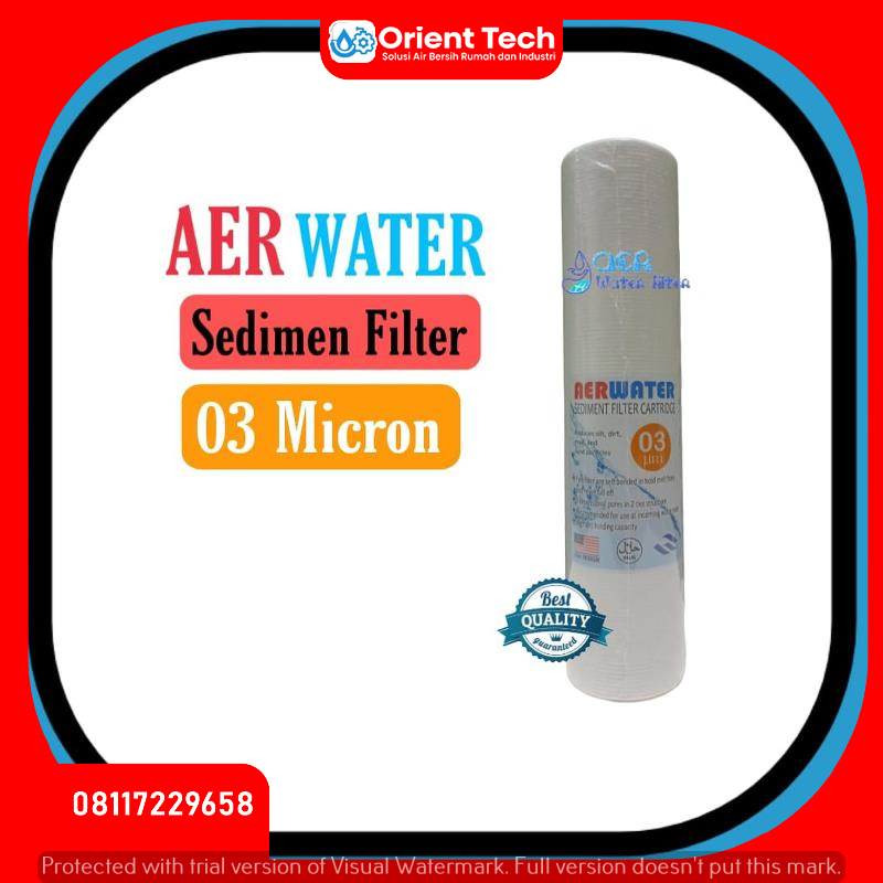 Cartridge Filter Air - Sediment - Spun 10 Inch 03 micron