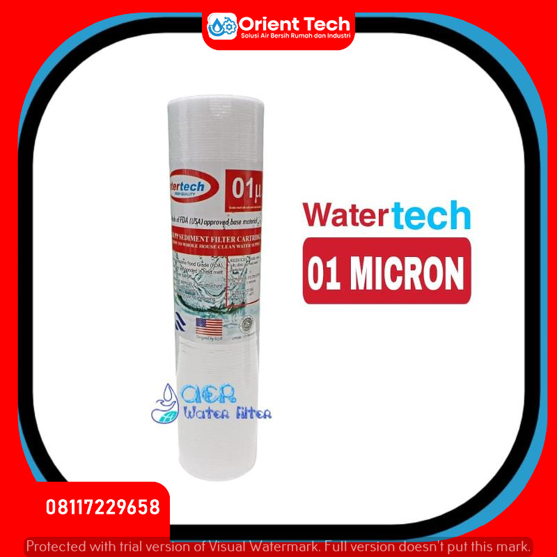 Cartridge Filter Air - Sediment - Spun 10 inch 01 micron - Watertech