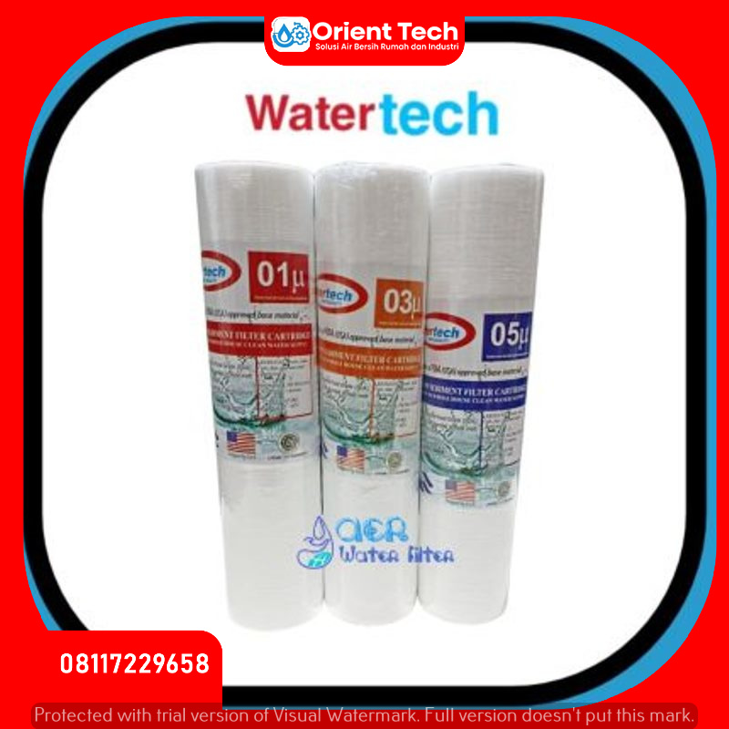 Jual Cartridge Filter Air - Sediment - Spun 10 inch micron - Watertech