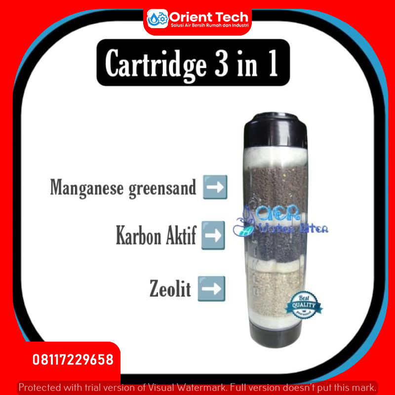 Catridge Filter Air 3 in 1 - Untuk Air Ledeng dan Air Sumur