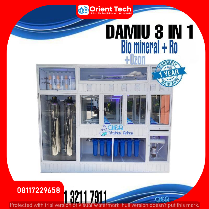 Depo air minum isi ulang Bio + RO kapasitas 70 galon