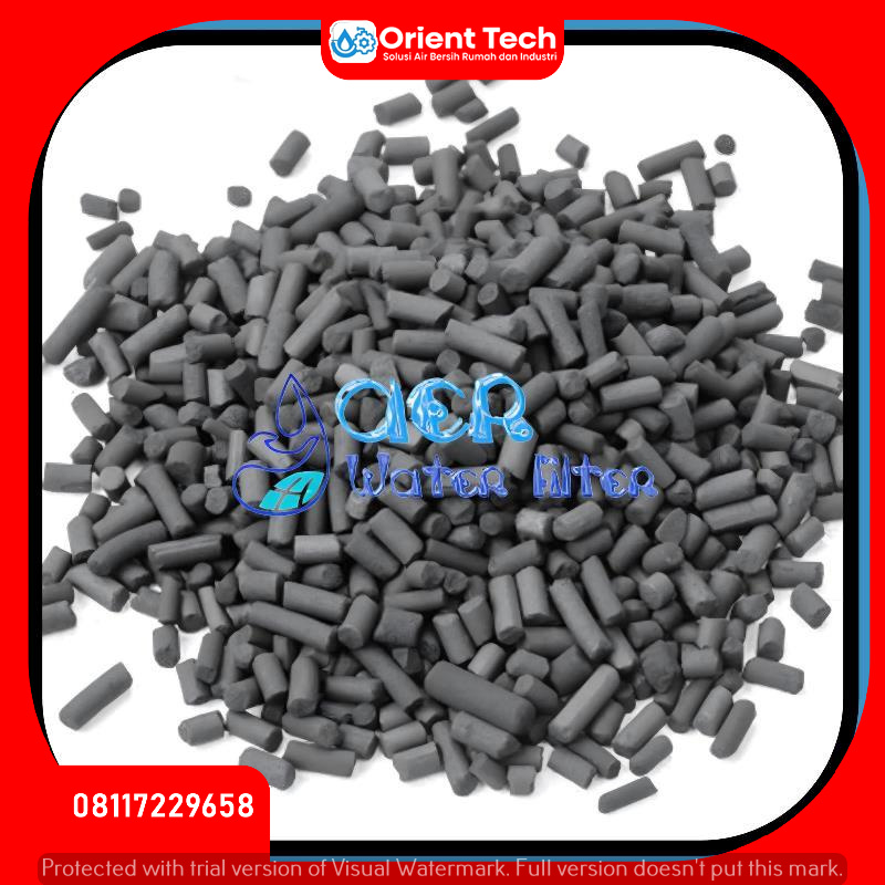 Karbon aktif pelet - karbon aktif stick - media filter air karbon aktif repacking - 500 gram