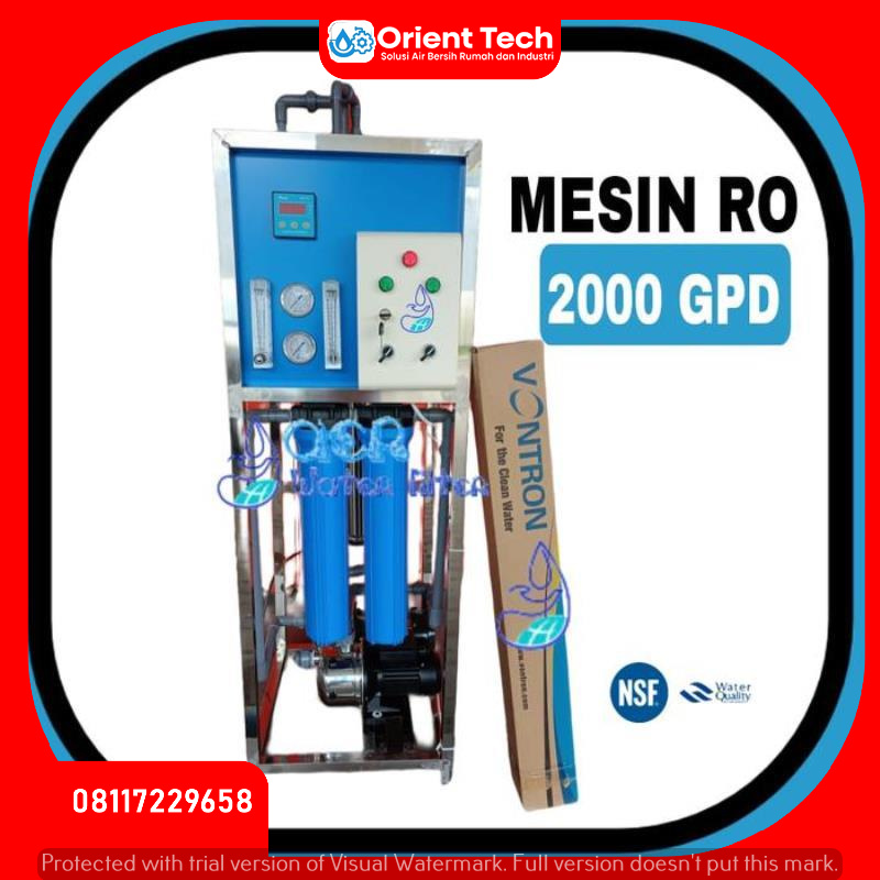 Mesin RO 2000 Gpd - Reverse Osmosis 2000 Gpd