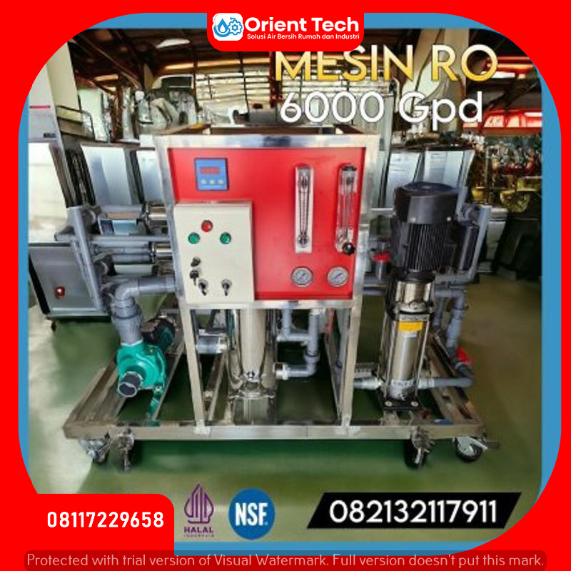 Jual Mesin RO 6000 Gpd - Reverse Osmosis 6000 Gpd
