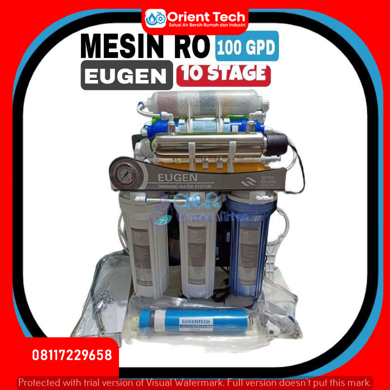 Mesin RO Reverse Osmosis 10 Step - UV Undersink Eugen 75 - 100 GPD