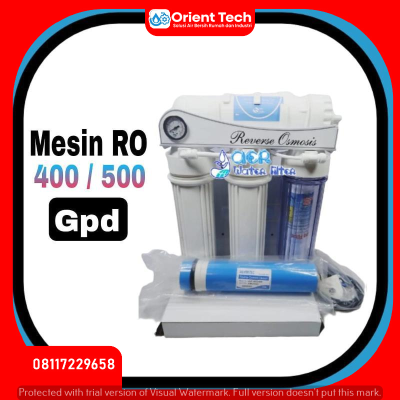 Mesin RO (Reverse Osmosis) 400 Gpd