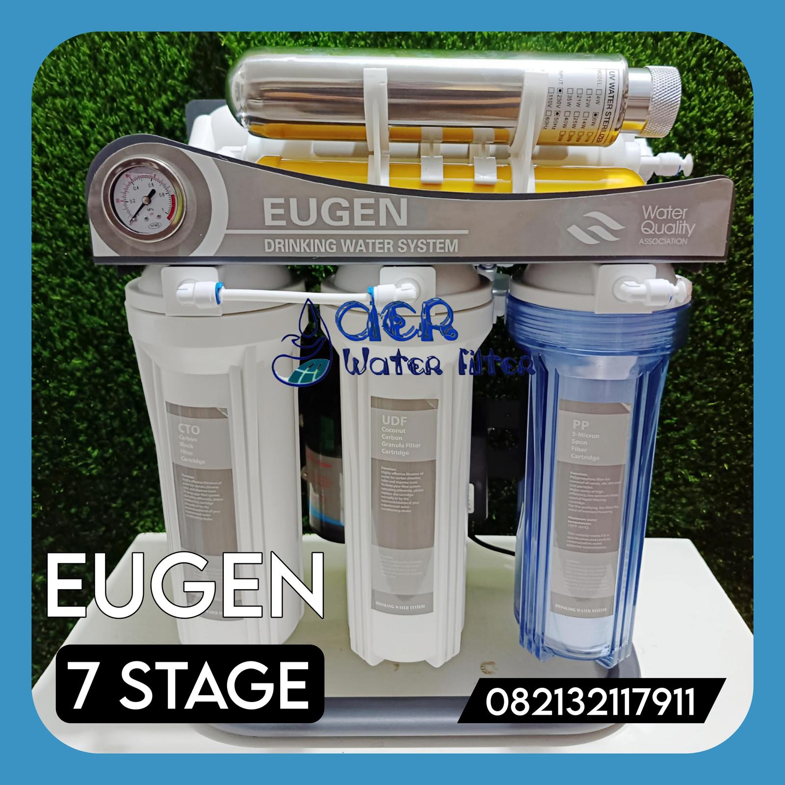 Mesin RO Reverse Osmosis 6 Step + UV Undersink Eugen 75 - 100 GPD