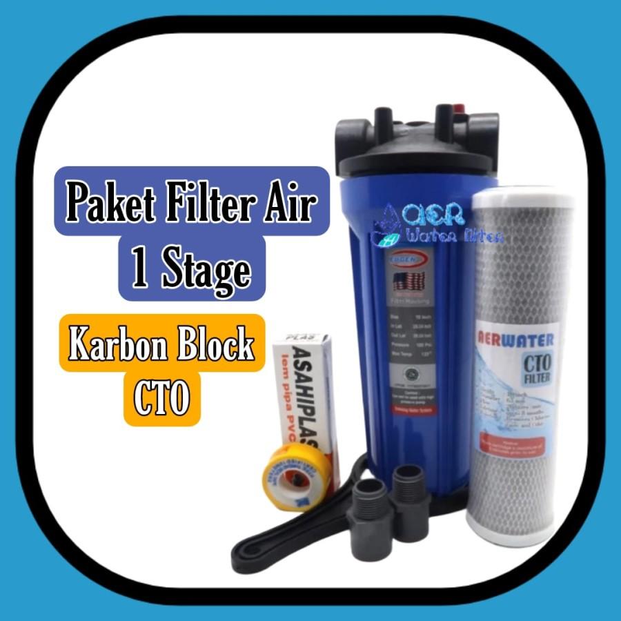 Paket Hemat Filter Air Housing - CTO - Air Bau dan Berkaporit