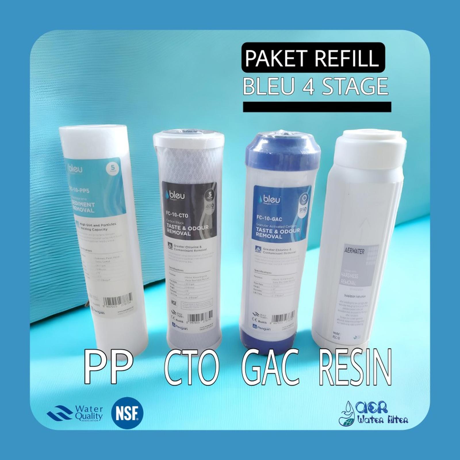 Paket Penggantian Catridge Bleu / Penguin 4 Stage