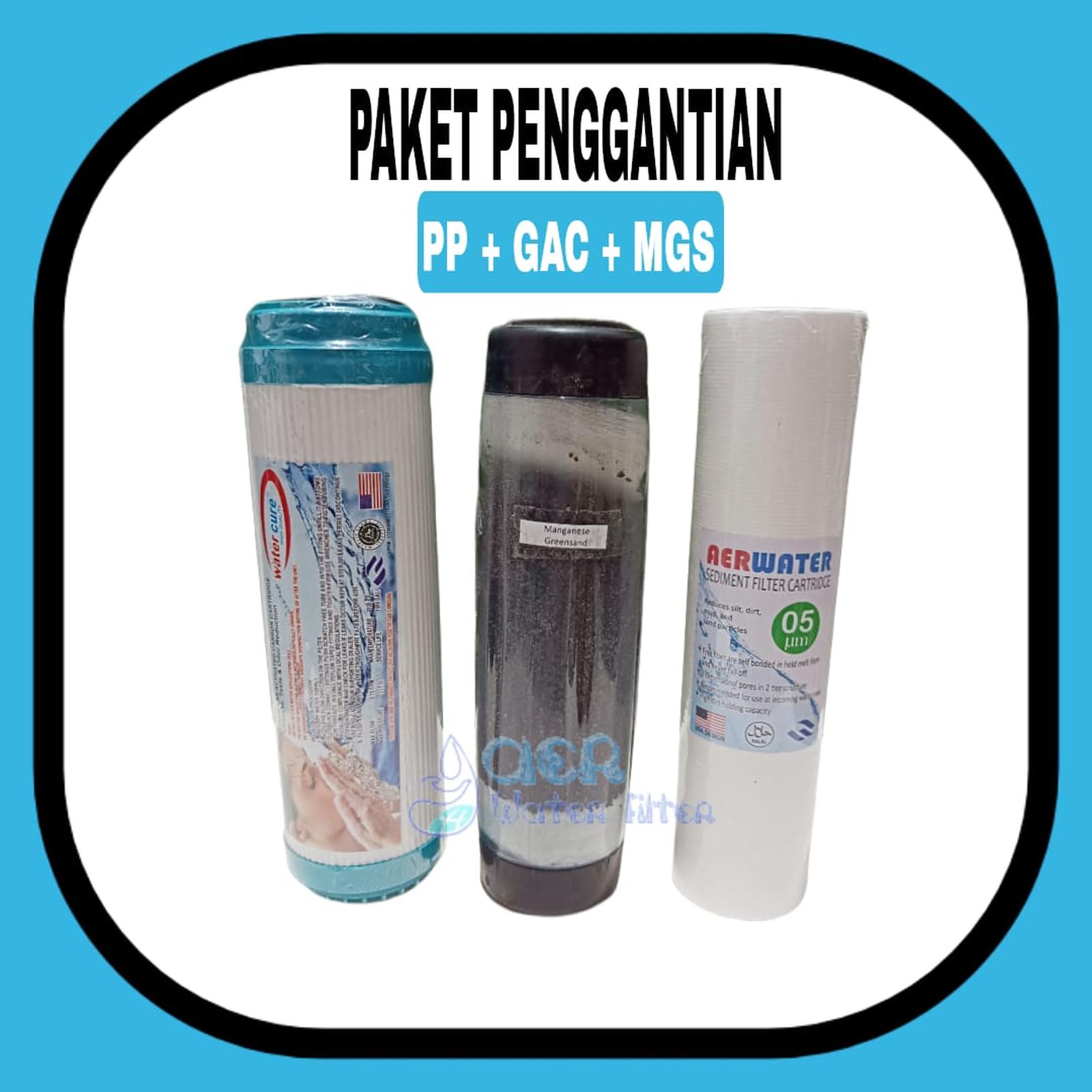 Refill Paket Catridge Filter Air 2 untuk Air Besi