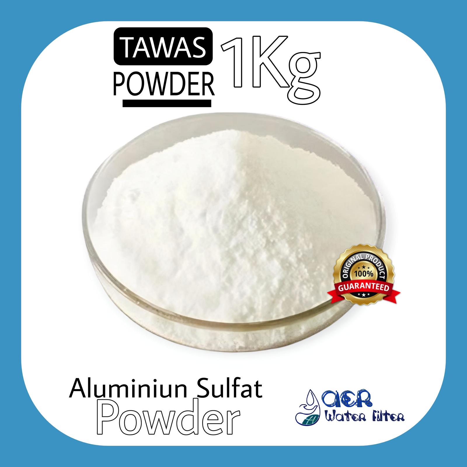 Tawas bubuk murni 1Kg - penjernih air - Aluminium sulfat - deodorant - 500 gram