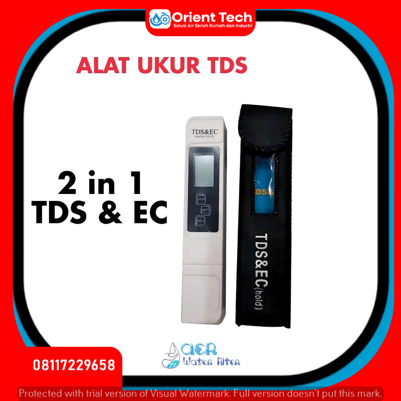 Alat Ukur TDS 2 in 1 - TDS Meter dan EC Meter