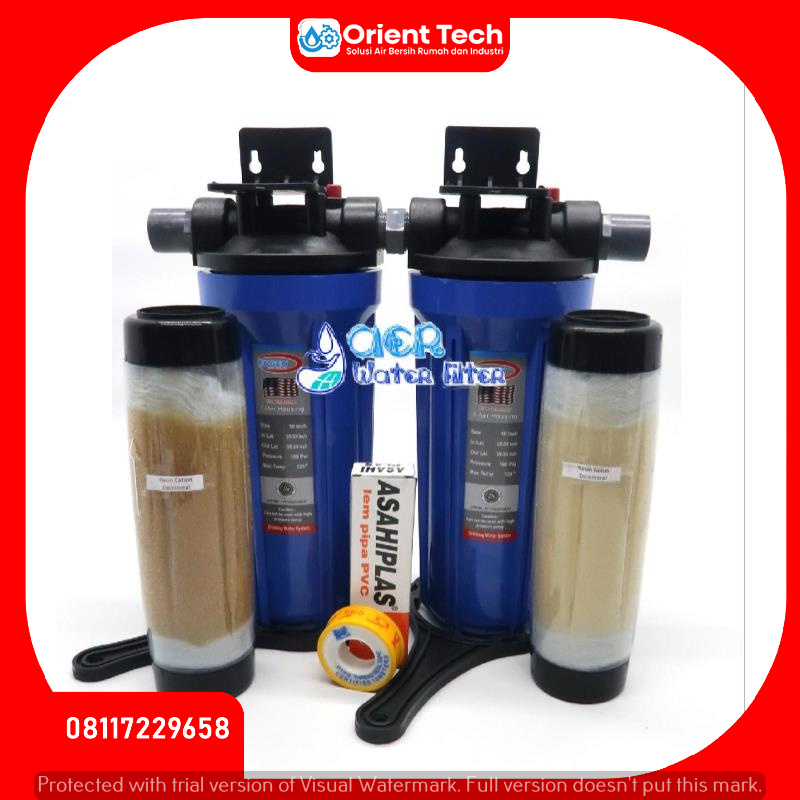 Paket Filter Air Demineral Housing Biru