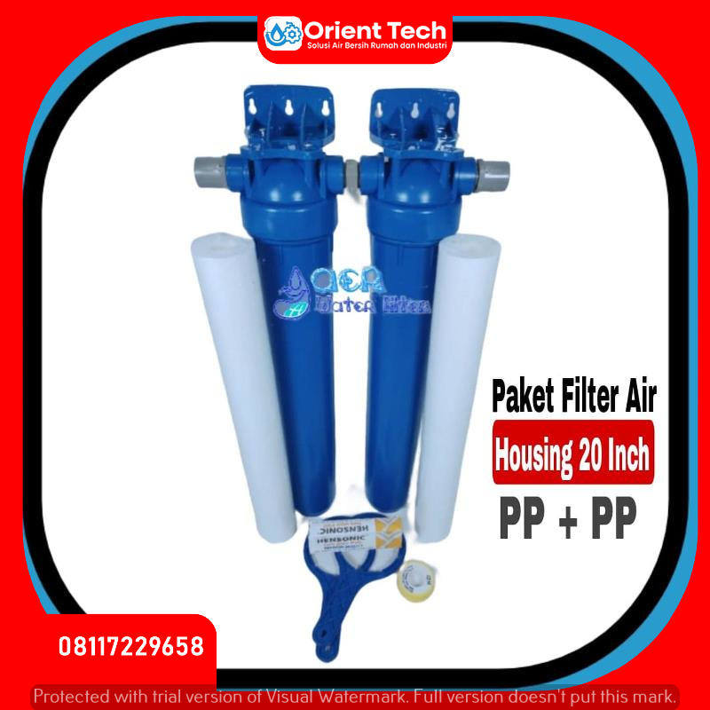 Paket Filter Air PDAM Housing 20 inch - PP+PP