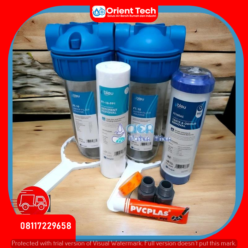 Paket Filter Air Penguin BLEU 10 Inch - PP-GAC
