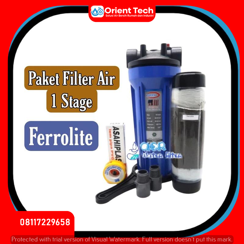 Paket Hemat Filter Air Hhousing - Ferrolite - Air Mengandung Besi