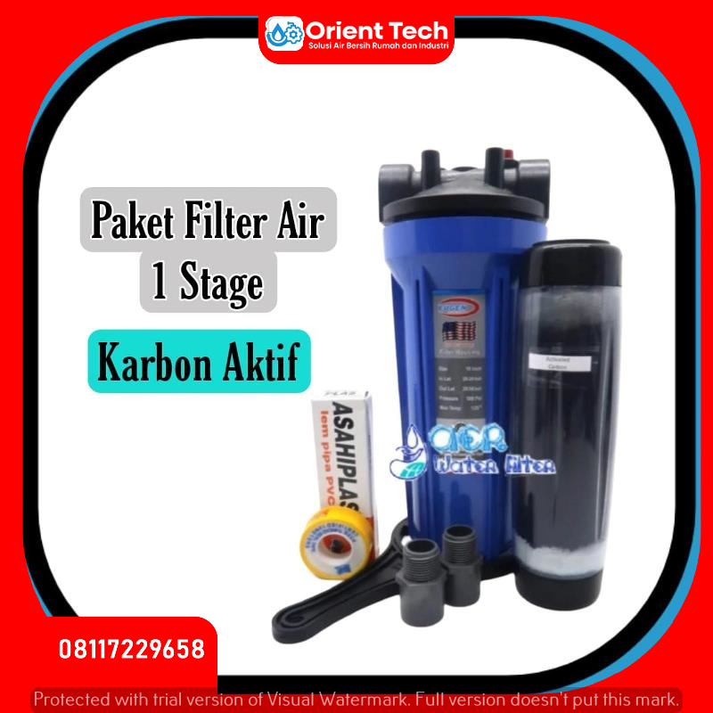 Paket Hemat Filter Air Housing - GAC A - Air Kuning dan Berbau