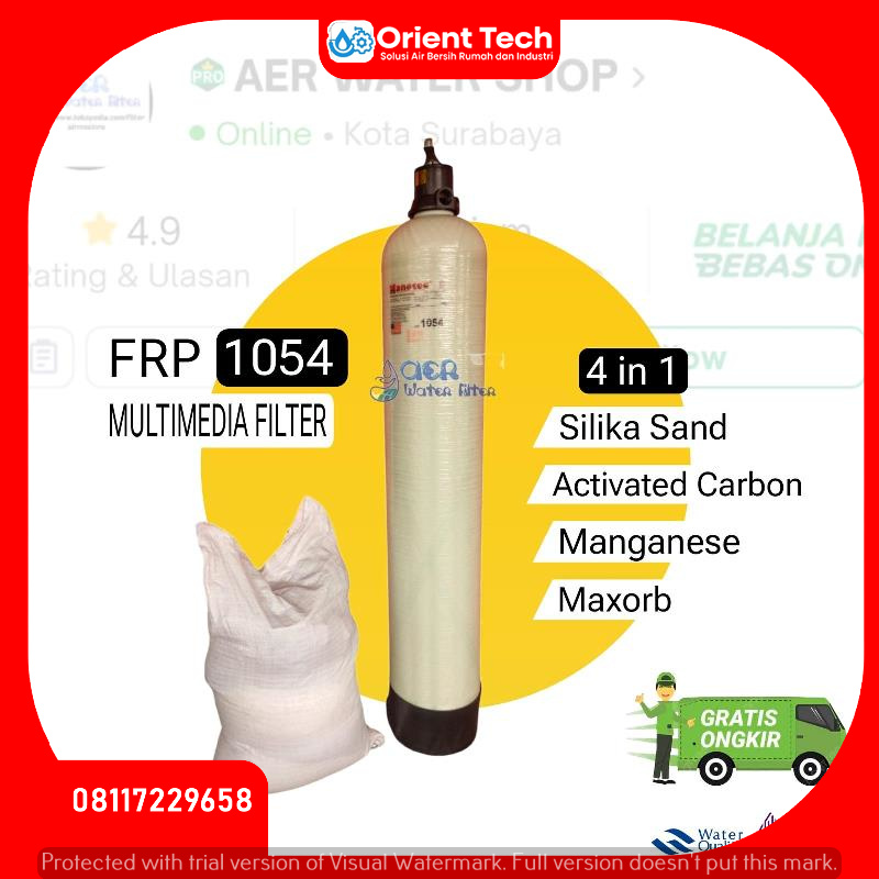 Paket Tabung FRP 1054 Nanotec + Multimedia FIlter
