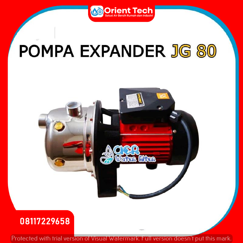 Pompa Air Stainless Steel EXPANDER JG 80 - Pompa Depot Air Isi Ulang bukan SANJU