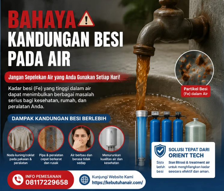 Bahaya Kandungan Besi pada Air