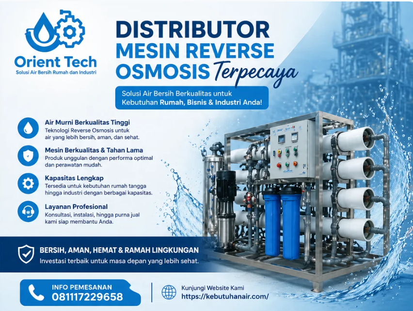 Distributor Mesin Reverse Osmosis Terpercaya